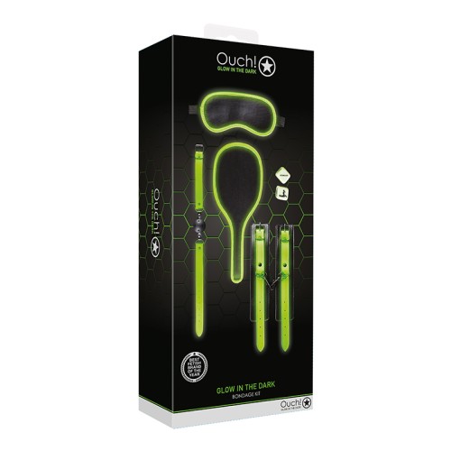 Ouch! Glow in the Dark 7-Piece Bondage Kit