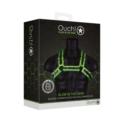 Ouch! Glow in the Dark Bulldog Harness for Exciting Bondage