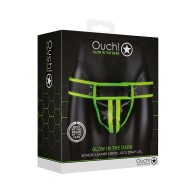 Ouch! Glow in the Dark Striped Jock Strap