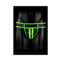 Ouch! Glow in the Dark Striped Jock Strap