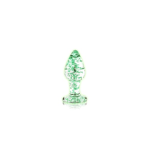 Ouch Glow in the Dark Glass Anal Plug