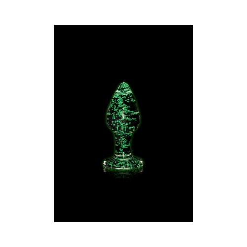 Ouch Glow in the Dark Glass Anal Plug