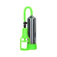 Ouch! Glow in the Dark Beginner Penis Pump Neon Green