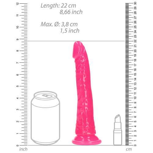 RealRock Glow in the Dark Slim Dildo for Vibrant Fun