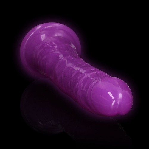 Dildo Slim que Brilla en la Oscuridad RealRock