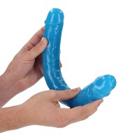 Dildo Doble Glow in the Dark 15 pulgadas Azul Neon