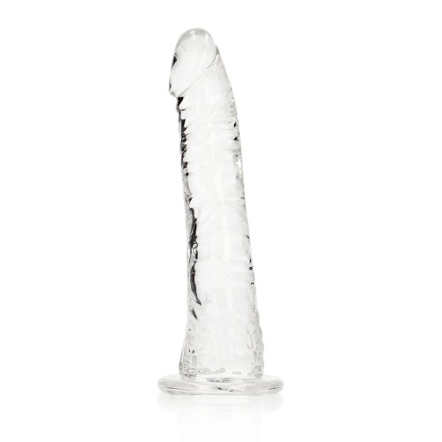 RealRock Crystal Clear Slim Dildo for Dual Use