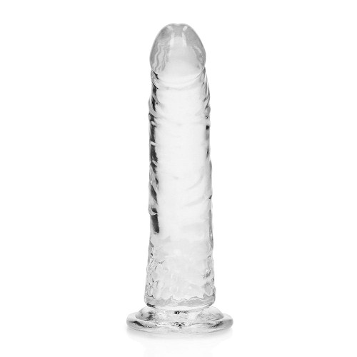 RealRock Crystal Clear Slim Dildo