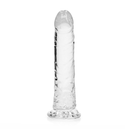 RealRock Crystal Clear Slim Dildo 8 inches