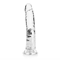 Dildo Transparente RealRock Slim 8 pulgadas