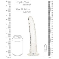 Dildo Transparente RealRock Slim 8 pulgadas