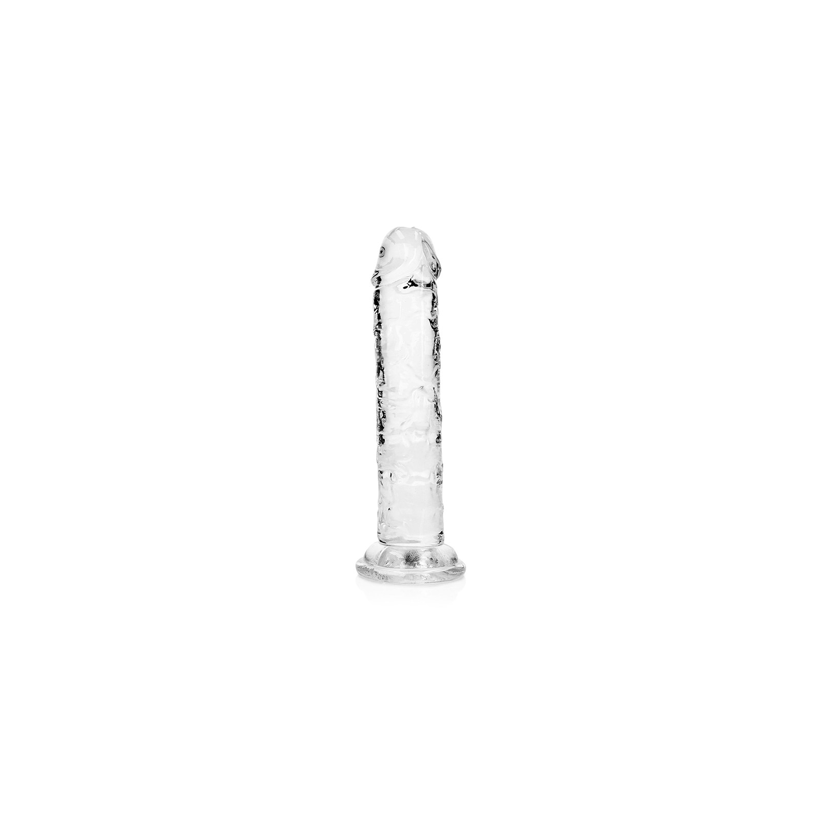 Dildo Transparente sin Bolas RealRock