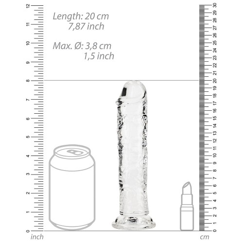 RealRock 7-Inch Crystal Clear Dildo for Ultimate Pleasure