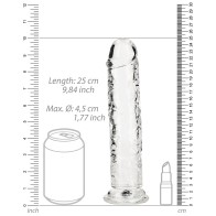 RealRock Crystal Clear 9 in. Dildo