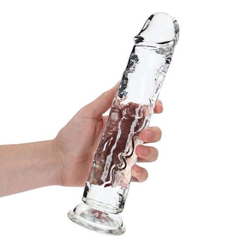 Dildo RealRock Crystal Clear 10 in. - Ideal para el Placer