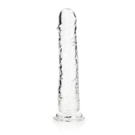 Dildo Recto Transparente RealRock de 11 in. para Placer