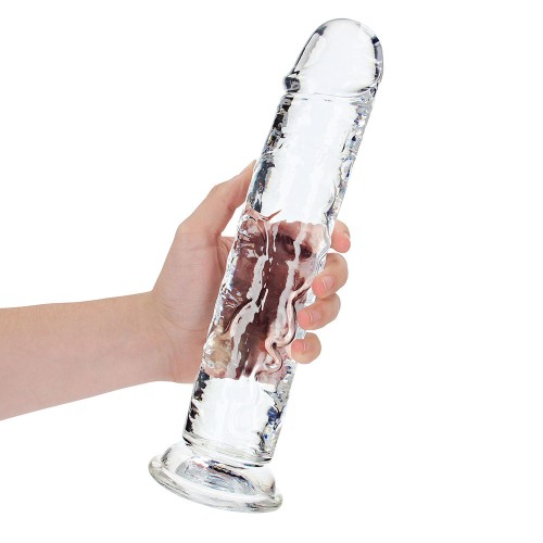 Dildo Recto Transparente RealRock de 11 in. para Placer