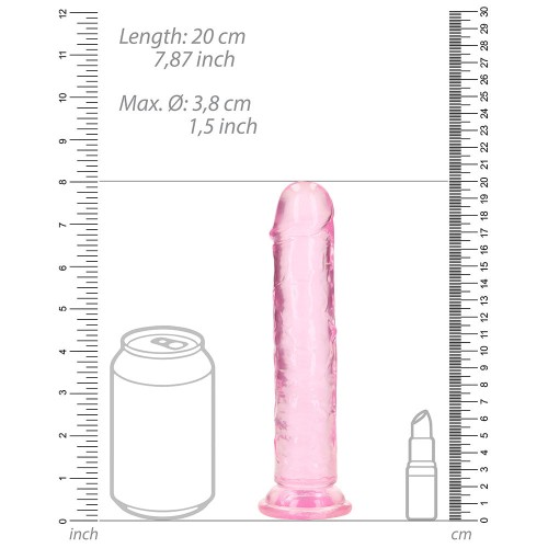 RealRock 7 in. Clear Dildo for Versatile Pleasures