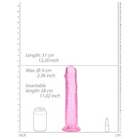 Dildo de Cristal RealRock para un Placer Supremo