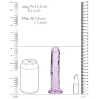 RealRock Crystal Clear Straight Dildo for Ultimate Pleasure