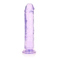 RealRock Clear Straight Dildo - Crystal Pleasure