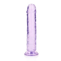 RealRock Clear Straight Dildo - Crystal Pleasure