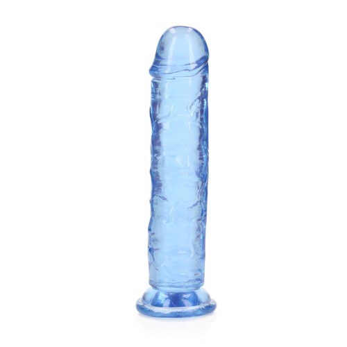 Dildo Transparente RealRock de 7 in. Azul