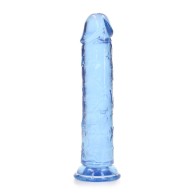 Dildo Transparente RealRock de 7 in. Azul