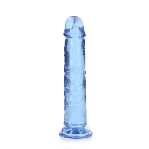 Dildo Transparente RealRock de 7 in. Azul