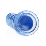 Dildo Transparente RealRock de 7 in. Azul