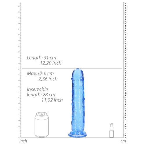 RealRock 11 in. Crystal Clear Dildo