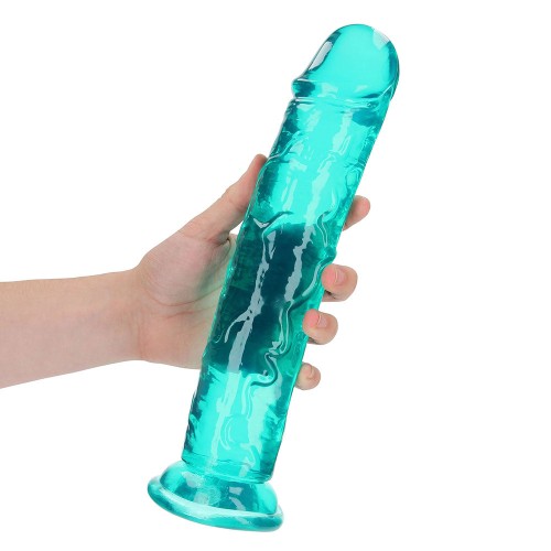 Dildo Transparente RealRock de 11 Pulgadas - A Prueba de Agua y Seguro