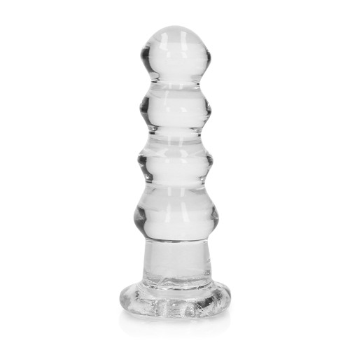 Dildo/Plug Curvado RealRock Crystal Clear - 5.5 in. Transparente