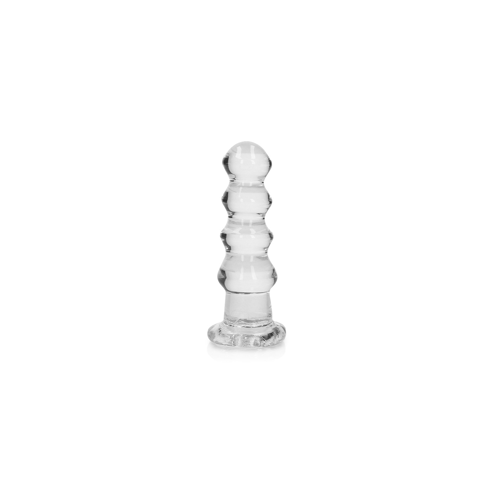 Dildo/Plug Curvado RealRock Crystal Clear - 5.5 in. Transparente