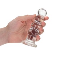 Dildo/Plug Curvado RealRock Crystal Clear - 5.5 in. Transparente