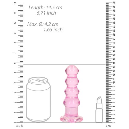 Dildo Curvo Cristal Claro de RealRock - Satisfacción Definitiva