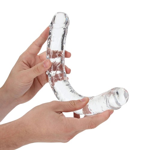 Dildo Doble RealRock Crystal Clear 13in para un Placer Extremo