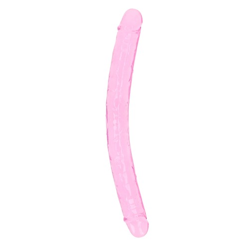 RealRock Crystal Clear Double Dong 13 in. - Dual-Ended Pleasure