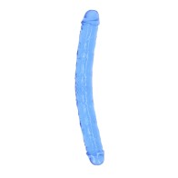 RealRock Crystal Clear Double Dong 13 in. Dual-Ended Dildo