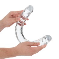 RealRock Dildo Doble Transparent Claro 18 in.