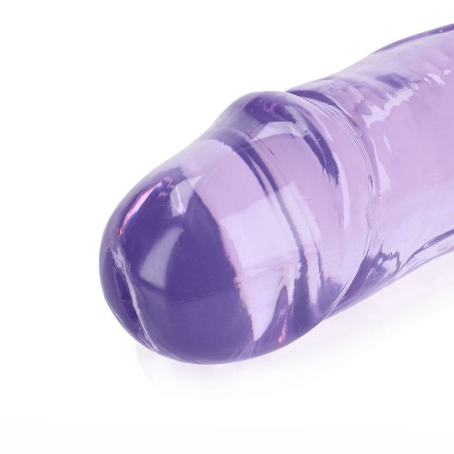 Dildo Doble Transparente RealRock - 18 in. Placer de Dos Puntas