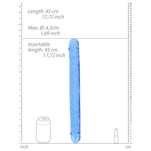 RealRock Crystal Clear Double Dong 18 inch