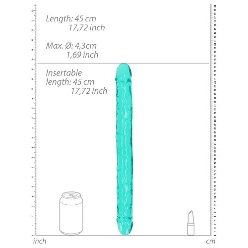 RealRock Crystal Clear Double Dong 18 in.