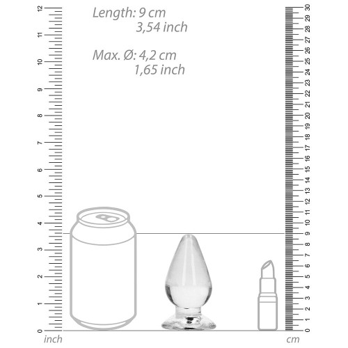 Plug Anal RealRock Crystal Clear de 3.5 in