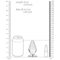 Plug Anal RealRock Crystal Clear de 3.5 in