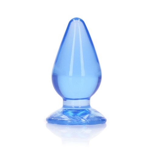 Plug Anal Crystal Clear de RealRock Azul