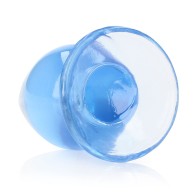 RealRock Crystal Clear Anal Plug Blue