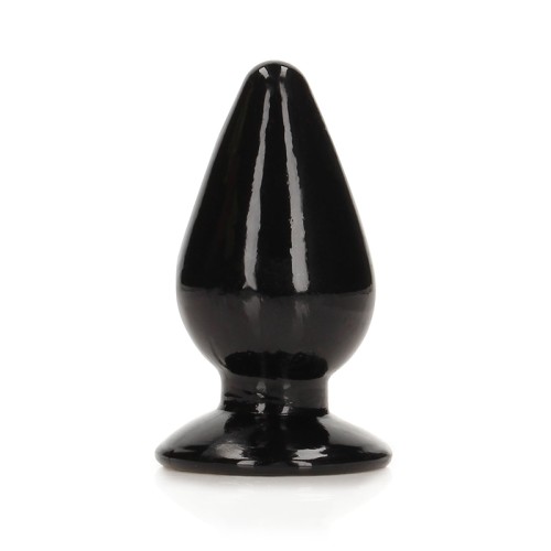 RealRock Plug Anal Transparente 4.5 in. Negro