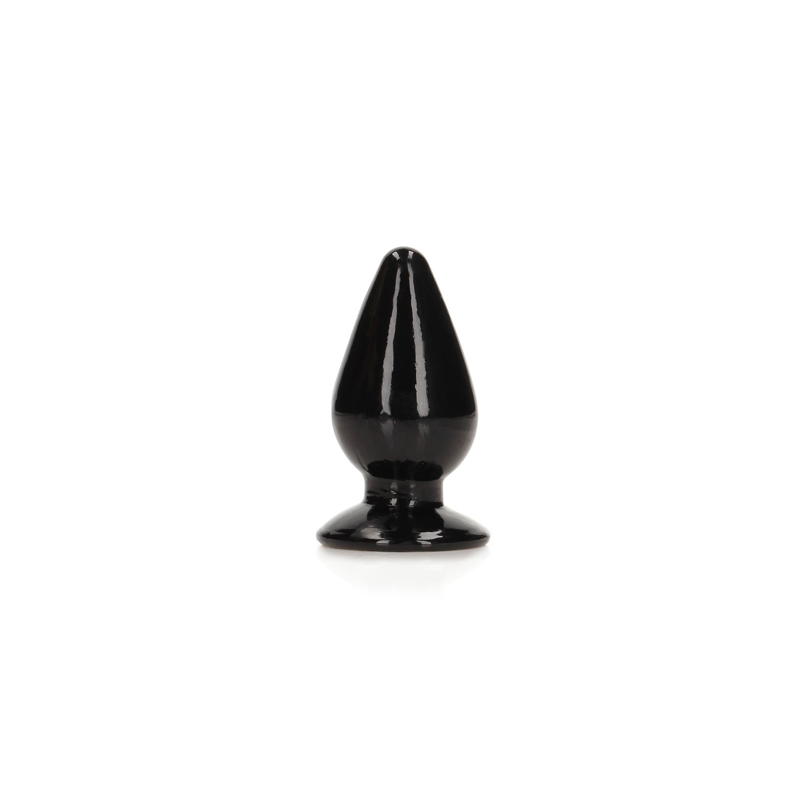 RealRock Crystal Clear 4.5 in. Anal Plug Black