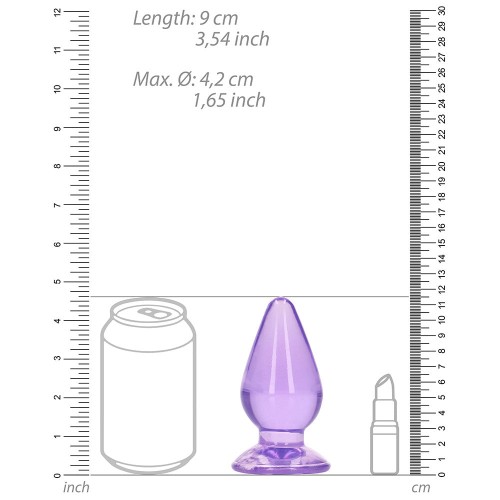 RealRock Crystal Clear Anal Plug for Elegant Pleasure